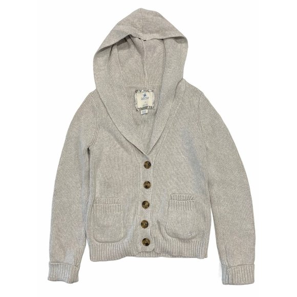 aerie Sweaters - AERIE Shawl Sweater Cardigan with Hood Gray LARGE GUC